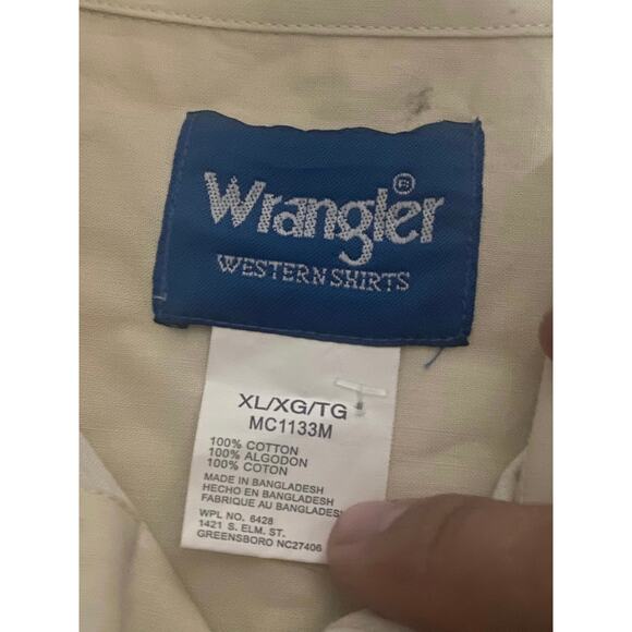 Vintage Wrangler Western Pearl Snap Horse Cattleman Shirt - Picture 5 of 5